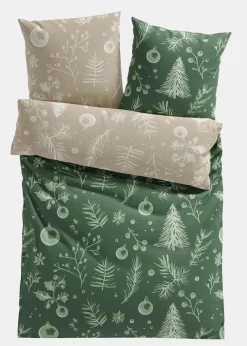 Wendebettwäsche mit floralem Weihnachtsmuster|bonprix Sale