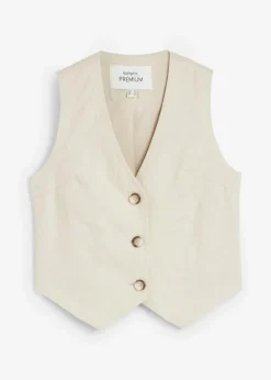 Weste aus reinem Leinen|bonprix Best