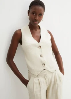 Weste aus reinem Leinen|bonprix Best