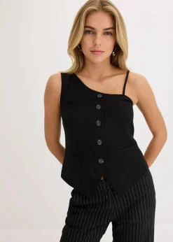 Weste mit Knopfleiste|bonprix Clearance