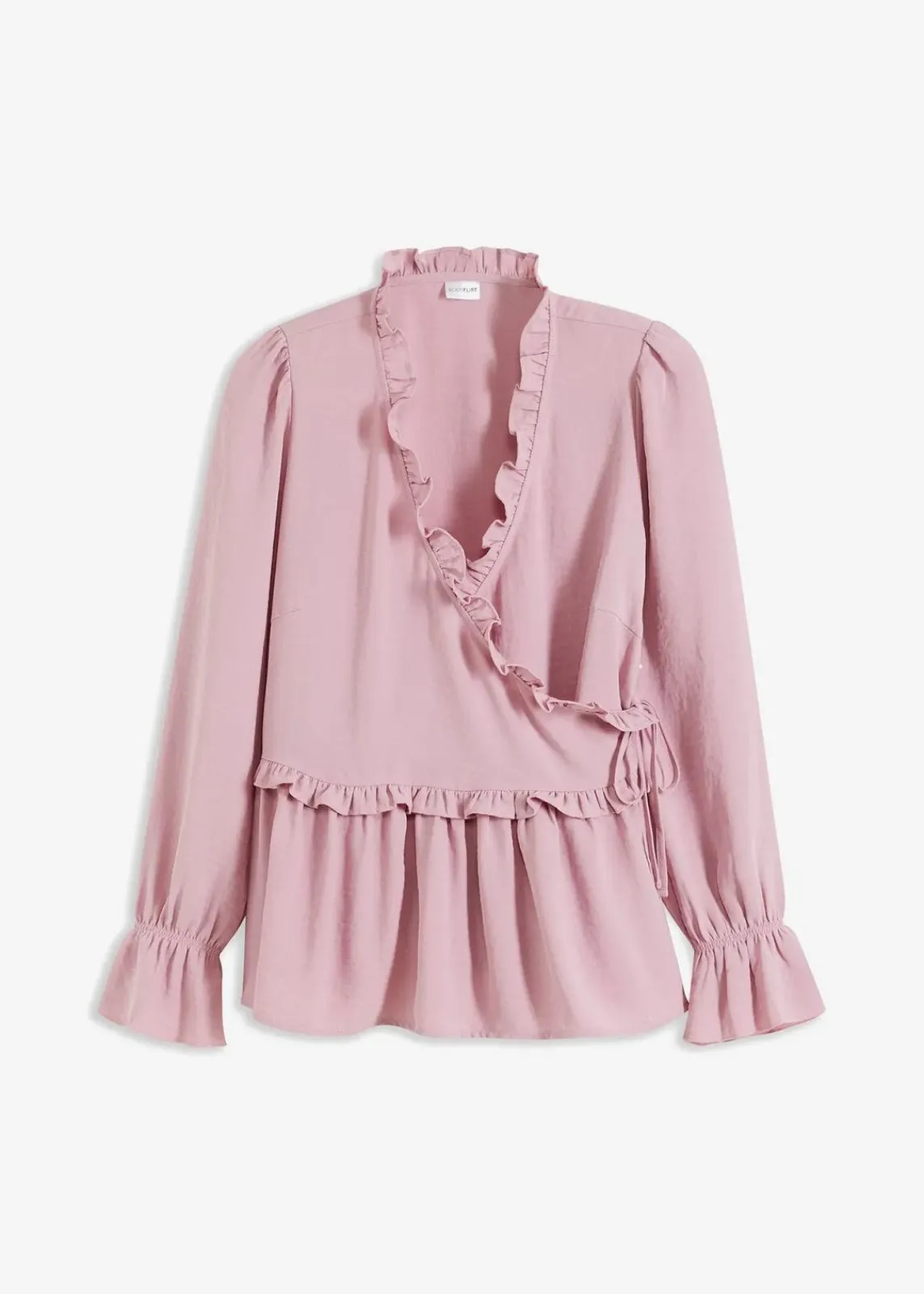 bonprix Blusen & Tuniken|Bekleidung·Jacken & Mäntel|Wickelbluse rosa