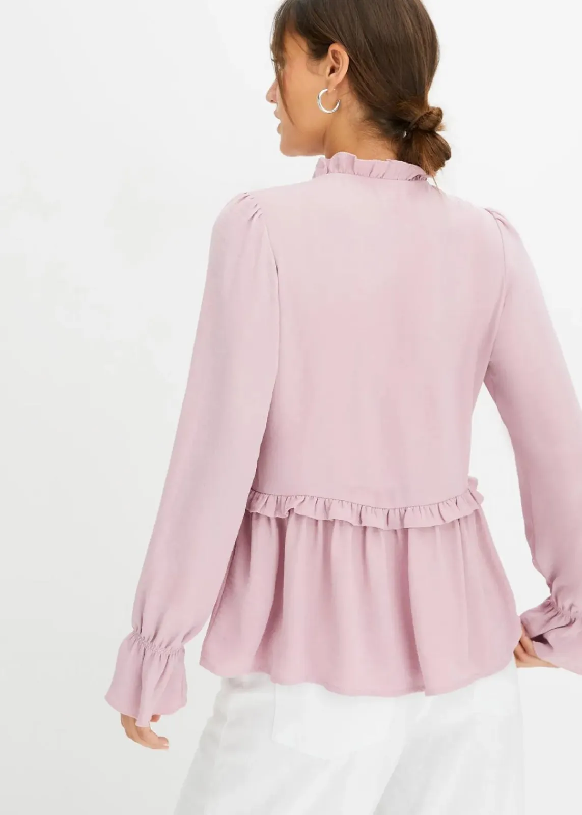 bonprix Blusen & Tuniken|Bekleidung·Jacken & Mäntel|Wickelbluse rosa