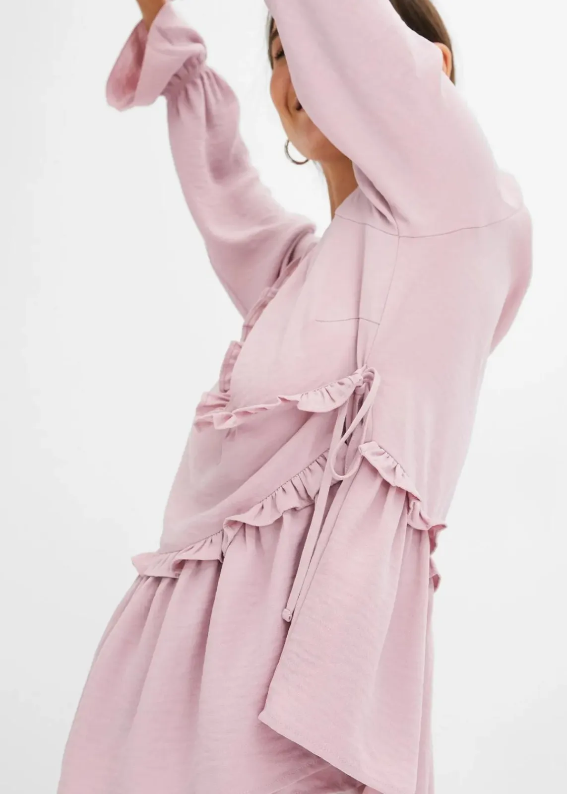 bonprix Blusen & Tuniken|Bekleidung·Jacken & Mäntel|Wickelbluse rosa