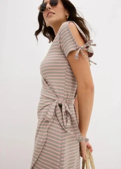 Wickelkleid aus fließendem Viskose-Elasthan-Mix|bonprix Clearance