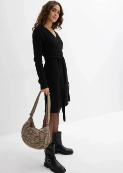 Wickelkleid aus Strick für die Schwangerschaft und danach|bonprix Sale