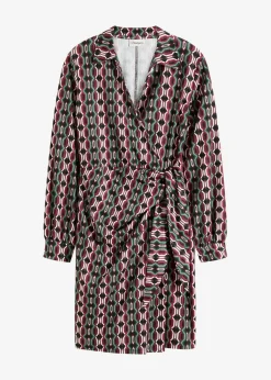 Wickelkleid aus strukturiertem Jersey|bonprix Sale