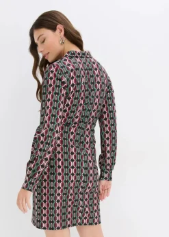 Wickelkleid aus strukturiertem Jersey|bonprix Sale