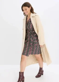 Wickelkleid aus strukturiertem Jersey|bonprix Sale