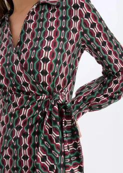 Wickelkleid aus strukturiertem Jersey|bonprix Sale