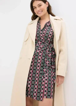 Wickelkleid aus strukturiertem Jersey|bonprix Sale