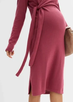bonprix Bekleidung·Blazer|Umstandsmode|Wickelkleid für die Schwangerschaft und danach aus reiner Baumwolle waldbeere