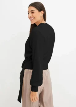 Wickelpullover mit Accessoire|bonprix Hot