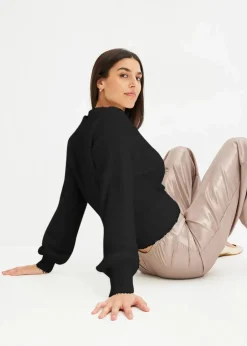 Wickelpullover mit Accessoire|bonprix Hot