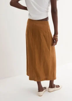 Wickelrock aus reinem Leinen|bonprix Online