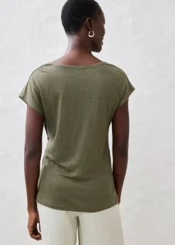 Wickelshirt aus reinem Leinen|bonprix Discount