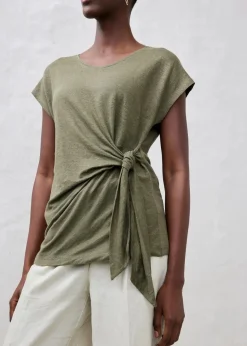 Wickelshirt aus reinem Leinen|bonprix Discount