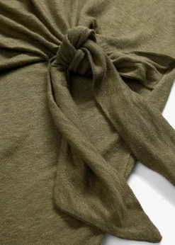 Wickelshirt aus reinem Leinen|bonprix Discount