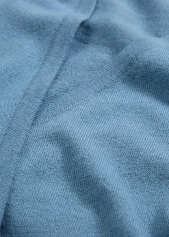 bonprix Pullover & Strickjacken|Bekleidung·Jeans|Wickelstrickjacke mit Merinowolle wellenblau