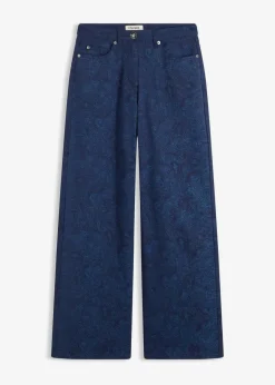 Wide Leg Hose aus Baumwollstretch|bonprix Online