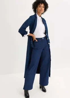 Wide Leg Hose aus Baumwollstretch|bonprix Online