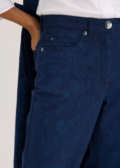 Wide Leg Hose aus Baumwollstretch|bonprix Online