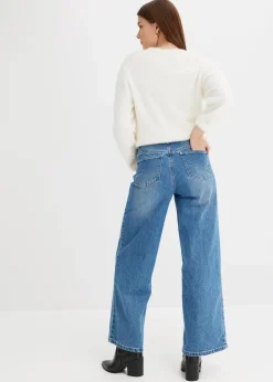 Wide Leg Jeans Mid Waist|bonprix Online