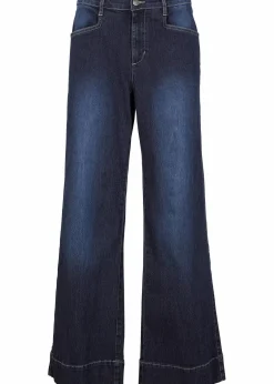 Wide Leg Jeans Mid Waist, Stretch|bonprix Online