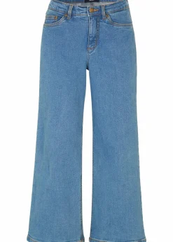 Wide Leg Jeans Mid Waist, cropped|bonprix Hot