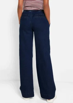 Wide Leg Jeans Mid Waist, Stretch|bonprix New