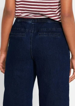 Wide Leg Jeans Mid Waist, Stretch|bonprix New