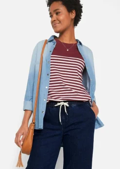 Wide Leg Jeans Mid Waist, Stretch|bonprix New