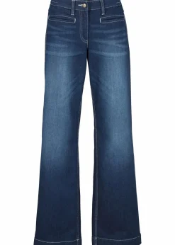 Wide Leg Jeans Mid Waist, Bequembund|bonprix Online