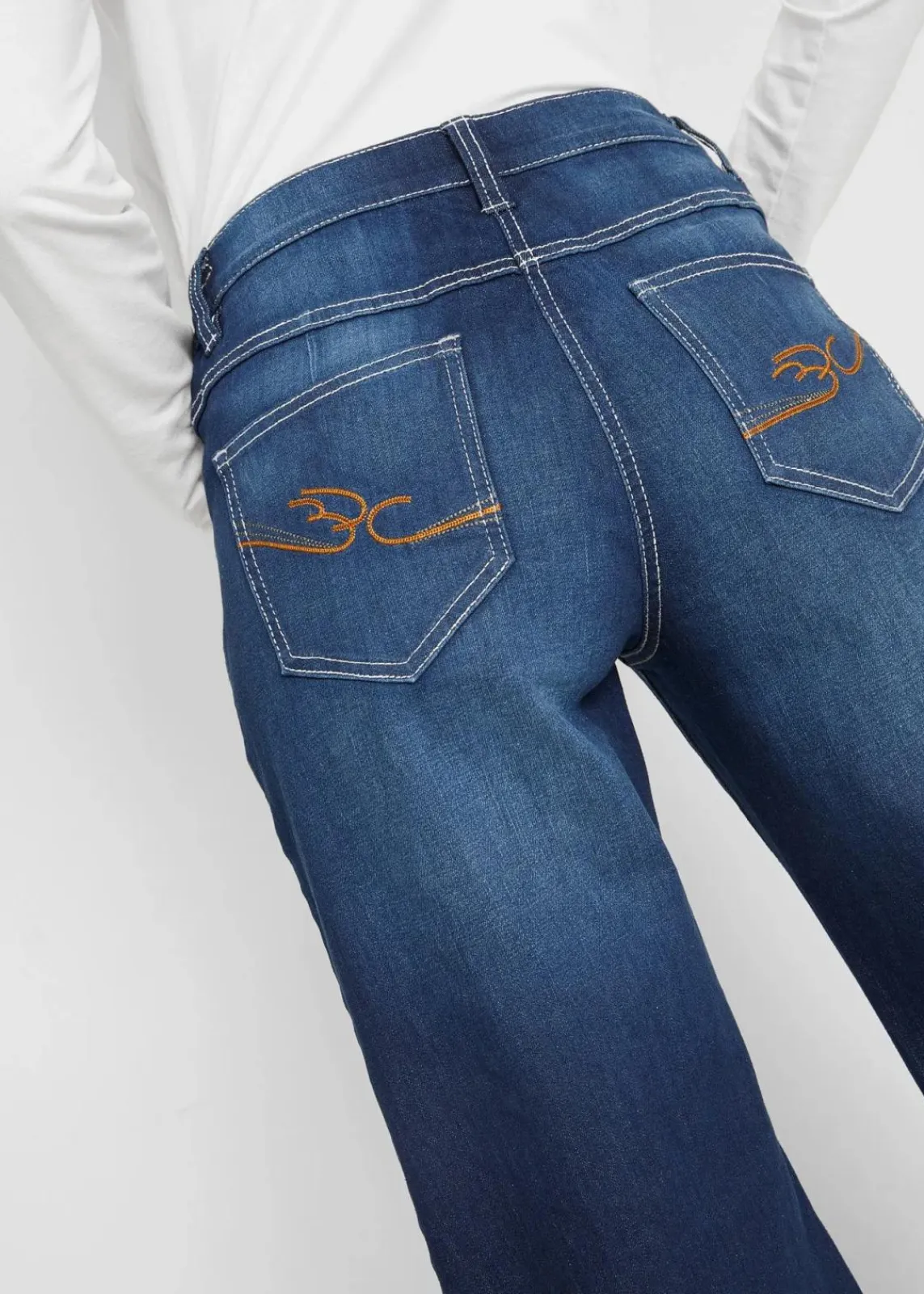 Wide Leg Jeans Mid Waist, Bequembund|bonprix Online