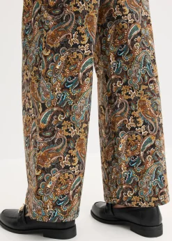 Wide Leg Stretchhose mit Baumwolle|bonprix Clearance