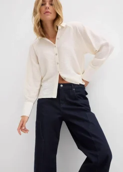 Wide-Leg Jeans Mid Waist|bonprix Outlet