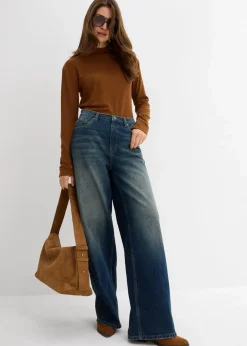 Wide-Leg-Jeans High Waist|bonprix Online