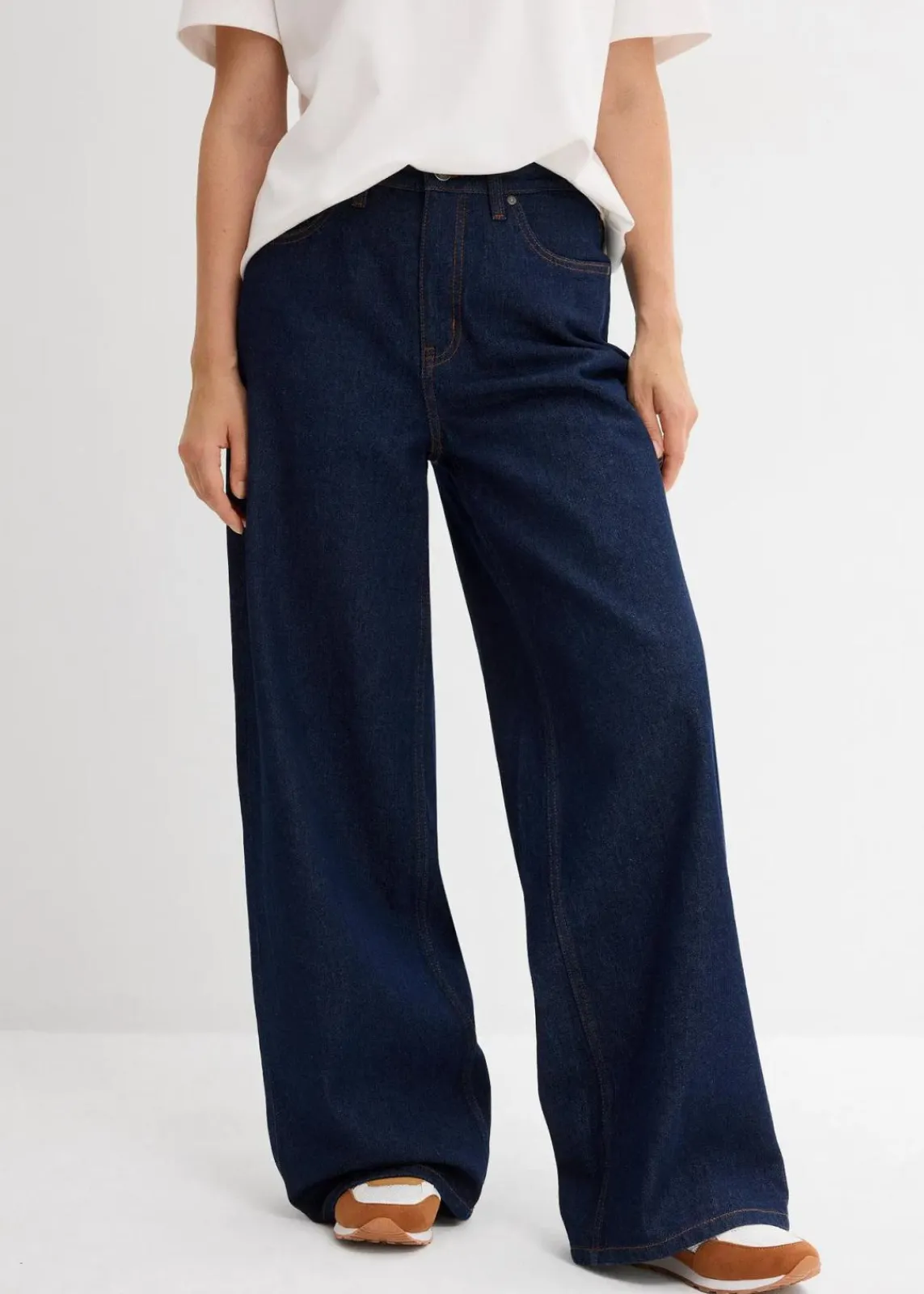 Wide-Leg-Jeans High Waist|bonprix