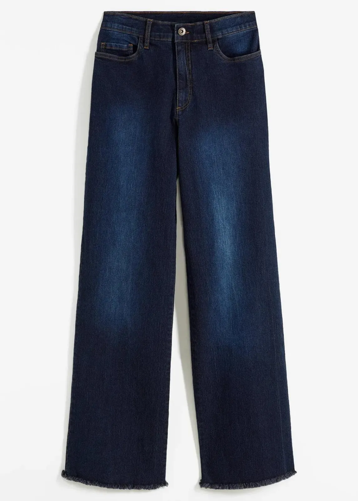 bonprix Bekleidung·Shirts & Tops|Jeans|Wide-Leg-Jeans, High Waist nachtblau denim