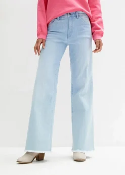 Wide-Leg-Jeans High Waist|bonprix Clearance