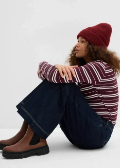 Wide-Leg-Jeans High Waist, Bequembund|bonprix Hot