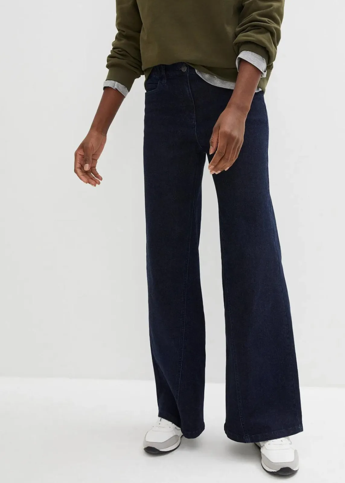 Wide-Leg-Jeans High Waist, Bequembund|bonprix Outlet