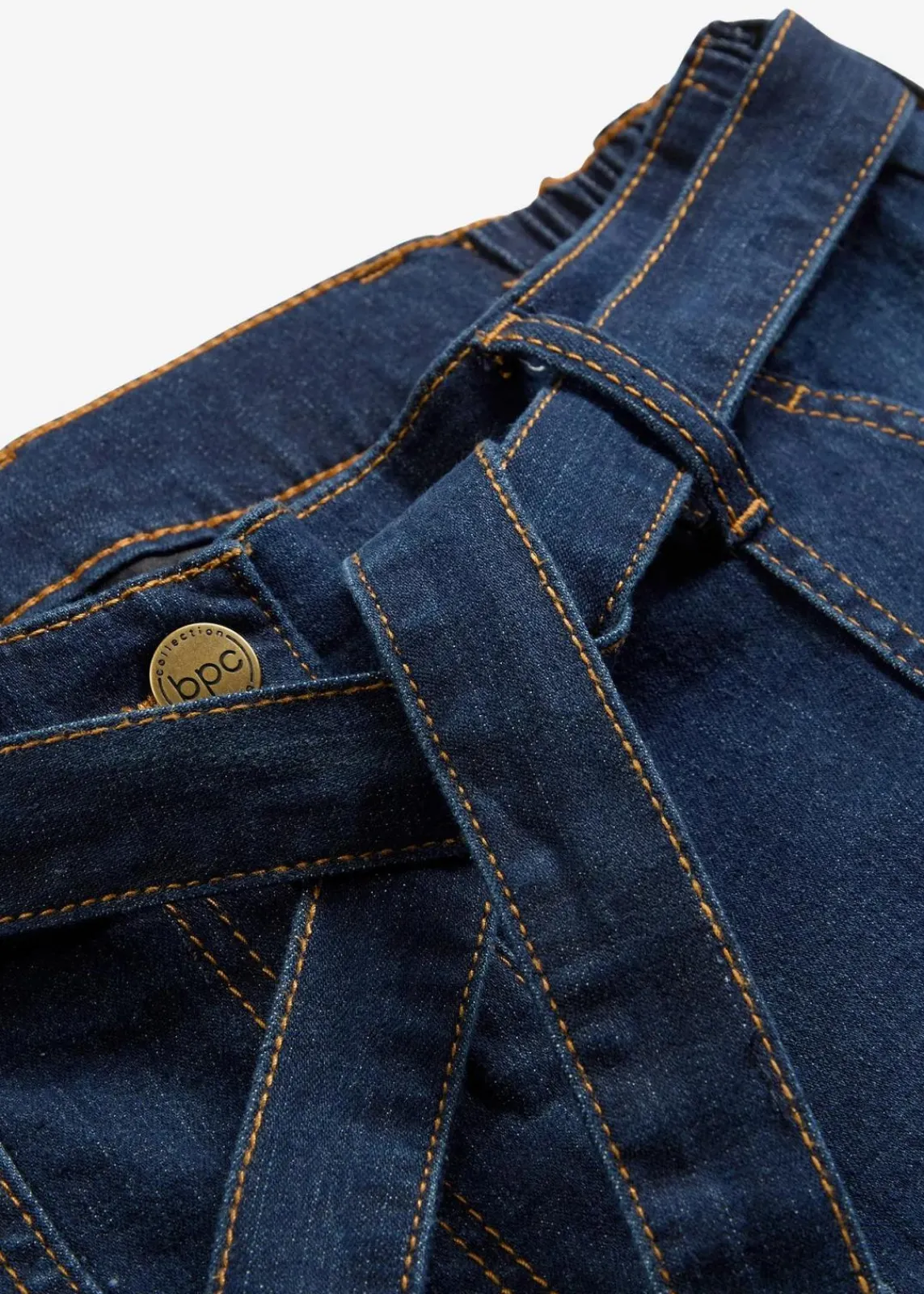 bonprix Bekleidung·Shirts & Tops|Jeans|Wide-Leg-Jeans High Waist, Bequembund cropped nachtblau denim