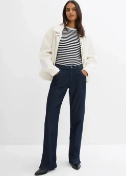 Wide-Leg-Jeans High Waist, Bequembund|bonprix Clearance