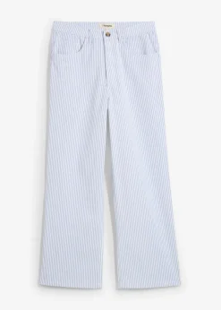 Wide-Leg-Jeans High Waist, cropped|bonprix New