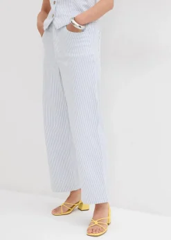 Wide-Leg-Jeans High Waist, cropped|bonprix New
