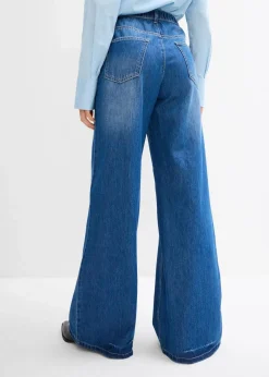 Wide-Leg-Jeans, High Waist, Full Length Bequembund|bonprix