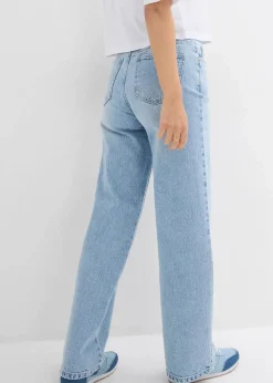 Wide-Leg-Jeans High Waist, Low Stretch|bonprix Online