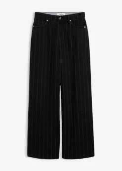 Wide-Leg-Jeans High Waist mit Destroyed Effekten|bonprix Hot