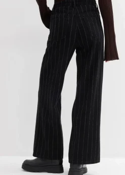 Wide-Leg-Jeans High Waist mit Destroyed Effekten|bonprix Hot