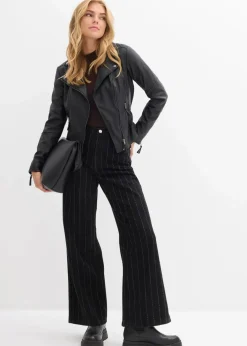 Wide-Leg-Jeans High Waist mit Destroyed Effekten|bonprix Hot